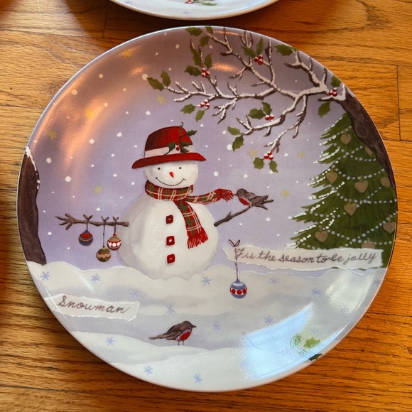 Lenox Christmas Collage Party Plates Set of 4 - Picture 6 of 10